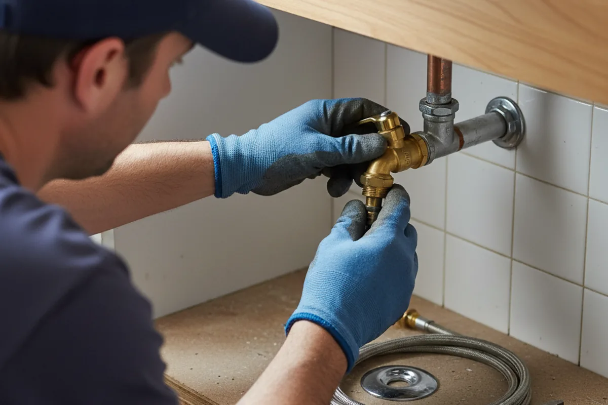 Shutoff valve and fitting work during Emergency Plumbing in Vernonia